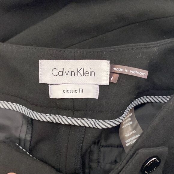Calvin Klein Suit Women's Black Classic Fit Short Trouser Pants Size 6 NWT - Picture 10 of 12
